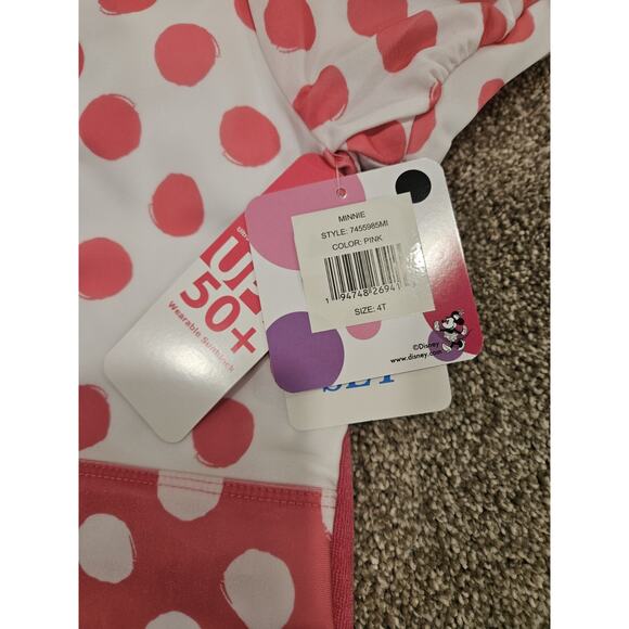 New Minnie Mouse TWO Piece Swim Set Size 4t - Picture 3 of 4